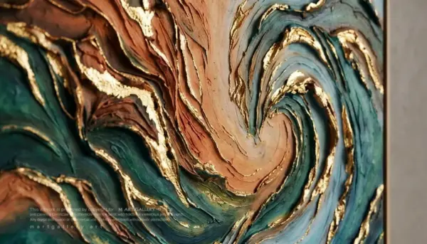 Desert Meets Sea_3D Textured Art_Mart-Gallery_002 Desert Meets Sea